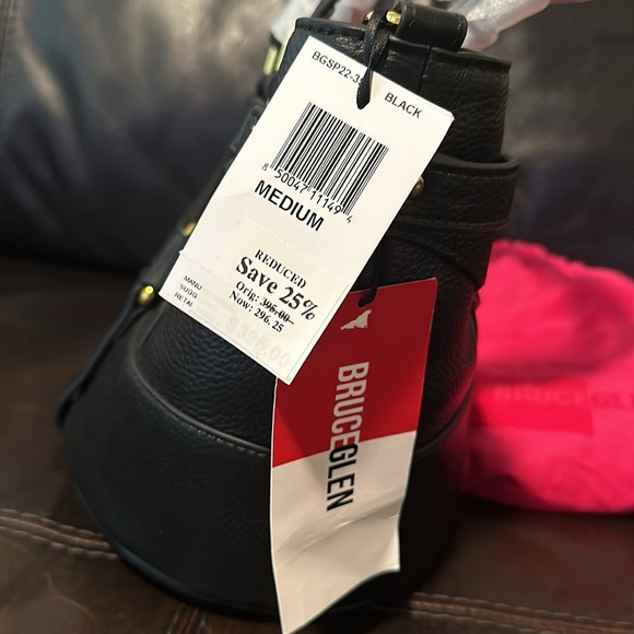 Bruceglen mini harness tote bag in black - NWT Retail $395 - Picture 6 of 15